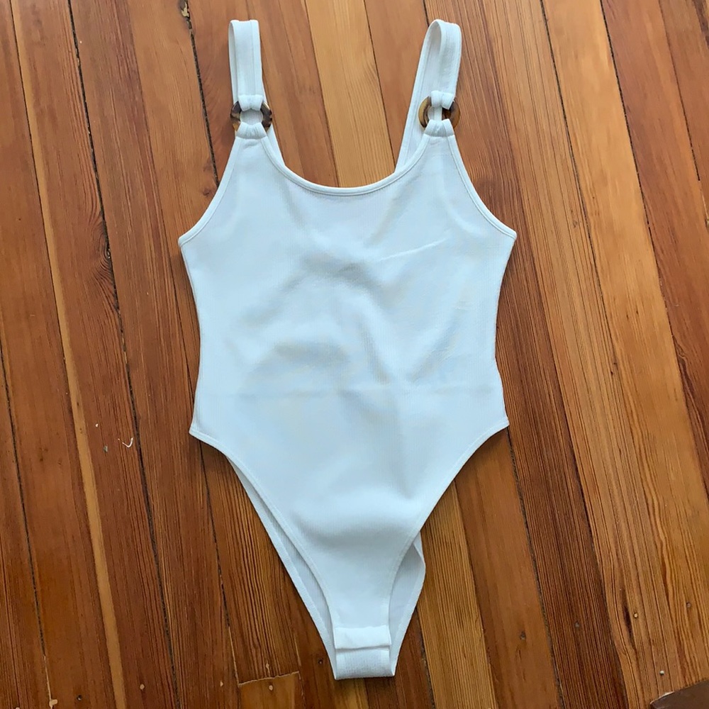 NWOT White tank bodysuit